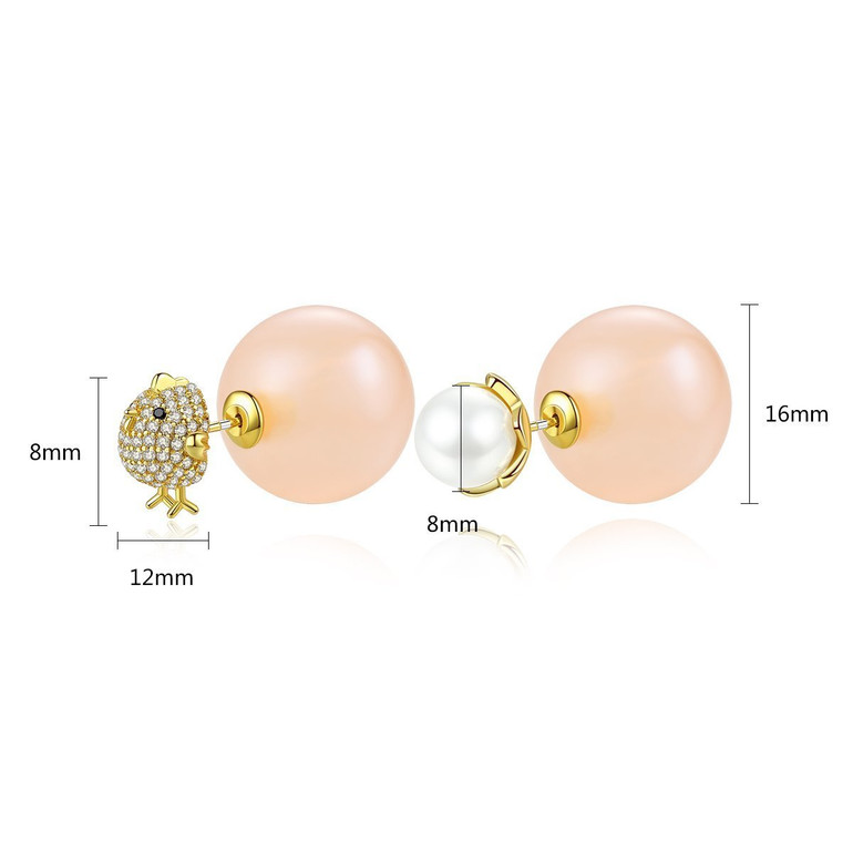 'Nelina' Earrings - 18K White Gold Finish