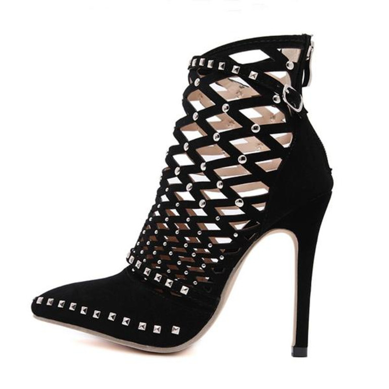 Gladiator Roman Ankle Boots Stiletto High Heel