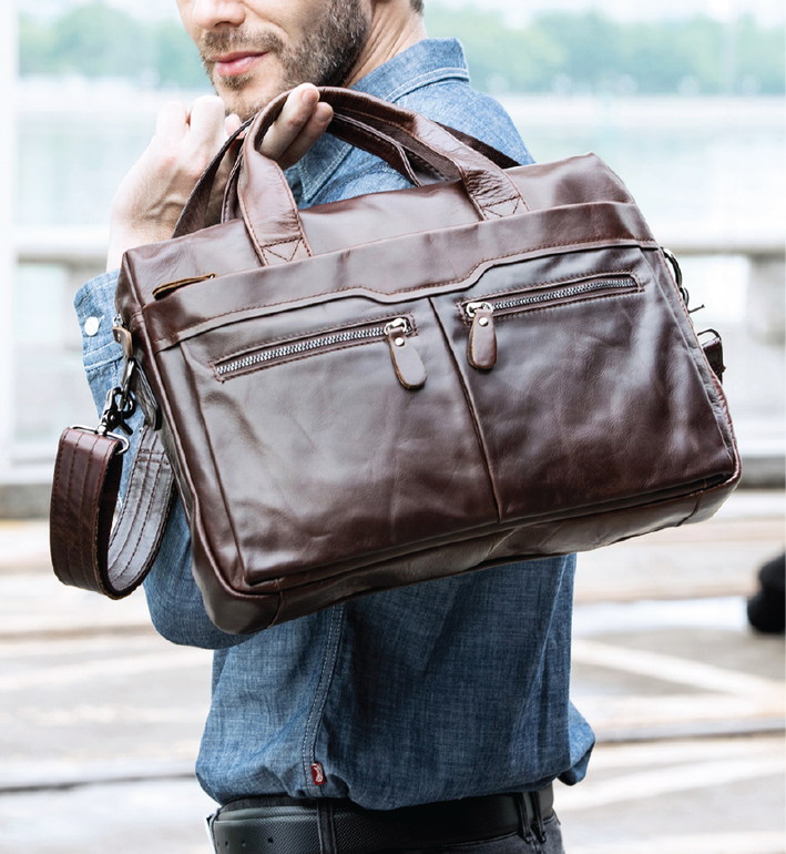 Architect Bags Leather Men's Laptop