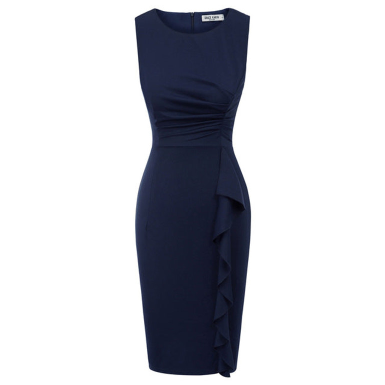 Grace Karin Women's Elegant Slim Formal Business Dress Sleeveless Pnecil Dresses Office Ladies Wear To Work Bodycon Dress Summer Grace Karin Women's Elegant Slim Formal Business Dress Sleeveless Pnecil Dresses Office Ladies Wear To Work Bodycon Dress Summer