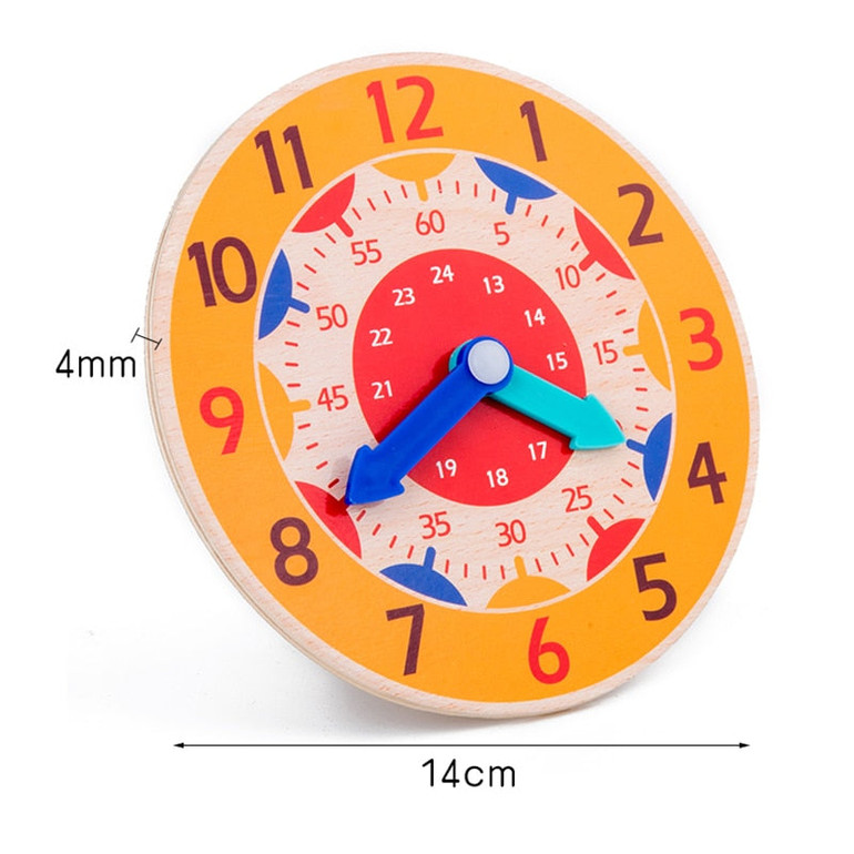 Children Montessori Wooden Clock