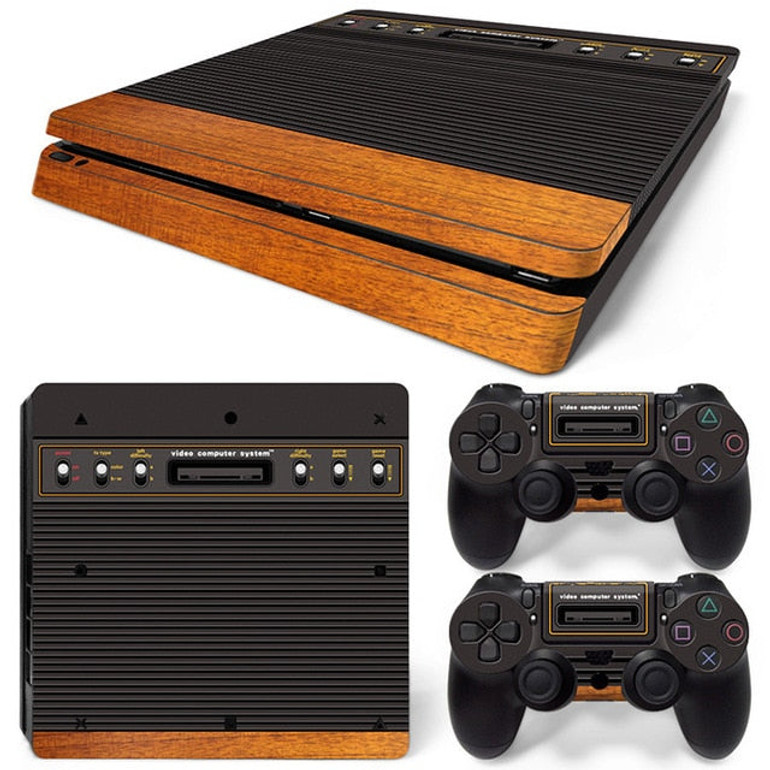 PS4 SLIM LIMITED EDITION VINYL SKIN BUNDLE VINTAGE