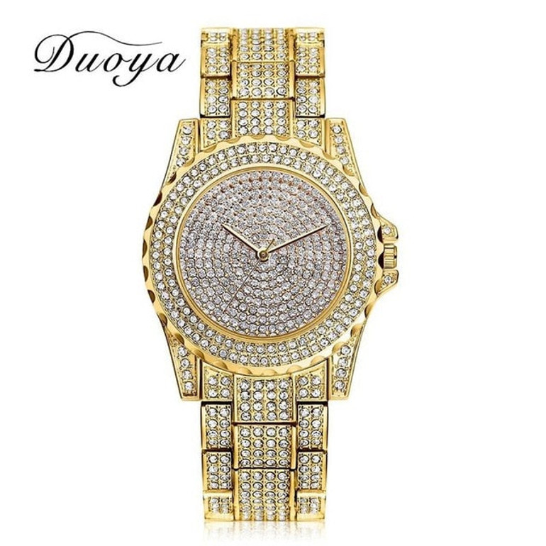 Women Quartz Watch Fashion Bling Casual Ladies Watch Female Quartz Gold Watch Crystal Diamond For Women Clock Women Quartz Watch Fashion Bling Casual Ladies Watch Female Quartz Gold Watch Crystal Diamond For Women Clock