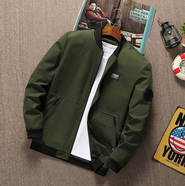 Casual Bomber Zipper Jacket