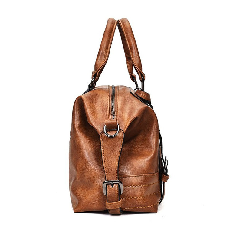 Double Buckle Satchel Bag
