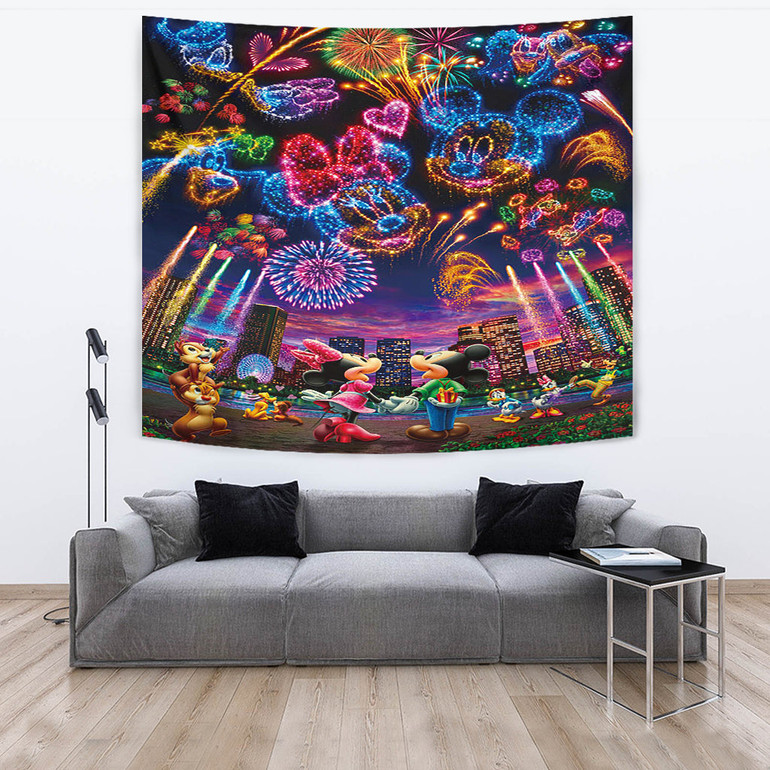 Mickey Love Minnie Tapestry
