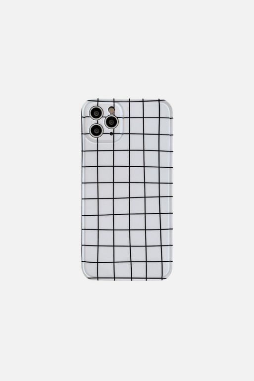 Line Geometry White iPhone Case