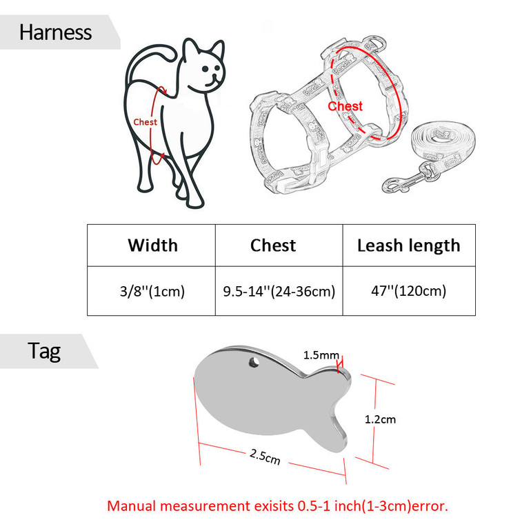 Nylon Cat Harnesses and Leashes