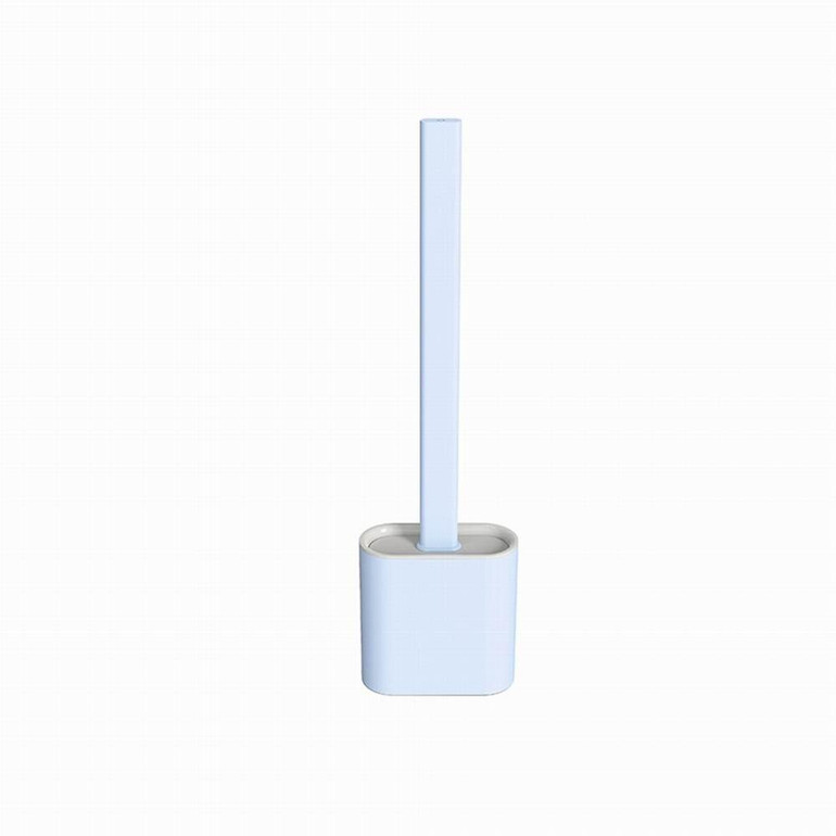 Toilet Brush With Holder Set Cleaning Silicone Bristles Toliet Cleaning Brush with Handle