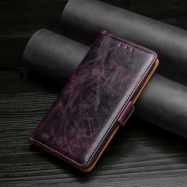 Flip Magnetic Soft Leather Wallet Cover Case For Samsung A02