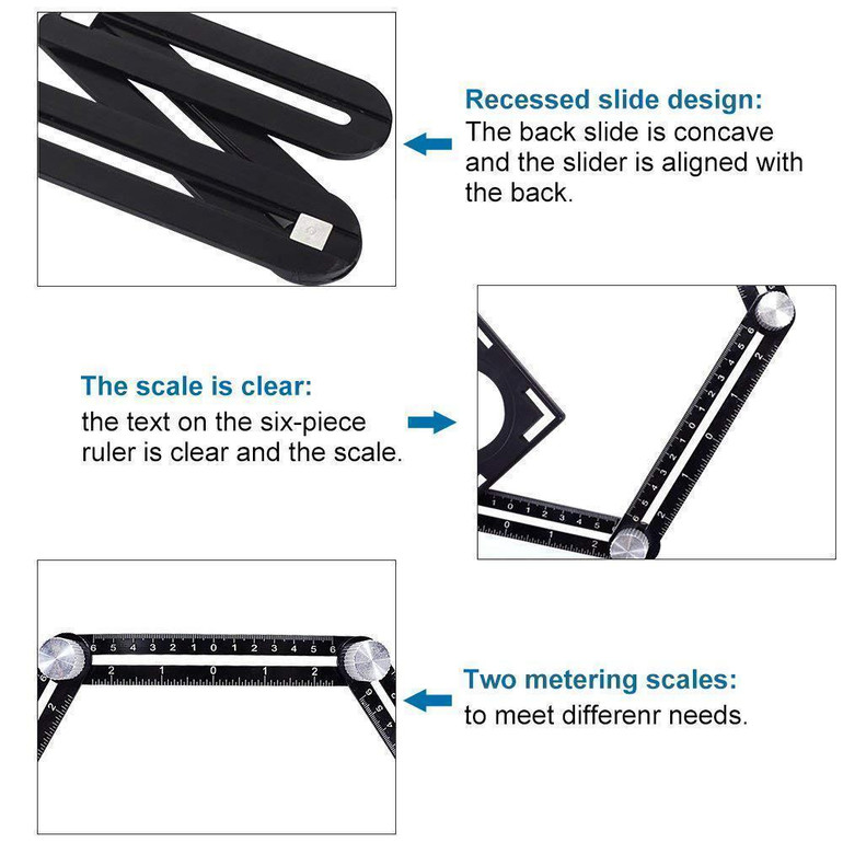 Six-Sided Aluminum Alloy Template Tool
