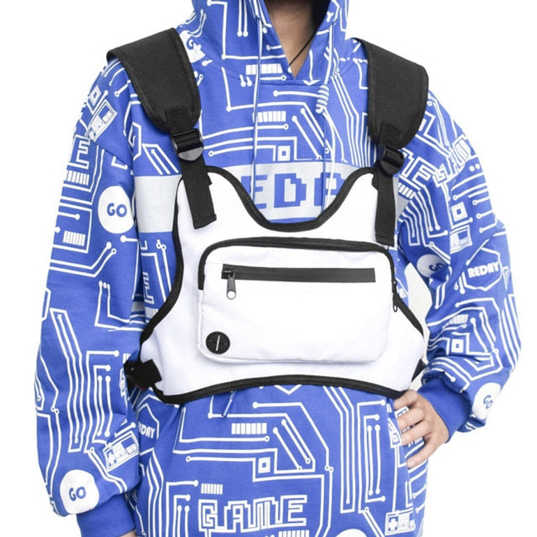 Fashion Chest Rig Bag for Men Waist Bag Hip Hop Streetwear Functional Tactical Chest Mobile Phone Bags Male Fanny Pack Casual Fashion Chest Rig Bag for Men Waist Bag Hip Hop Streetwear Functional Tactical Chest Mobile Phone Bags Male Fanny Pack Casual