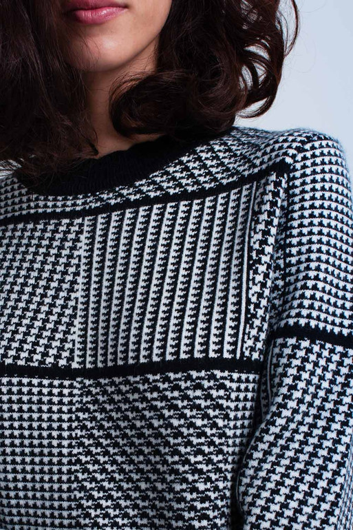 Black Textured Sweater