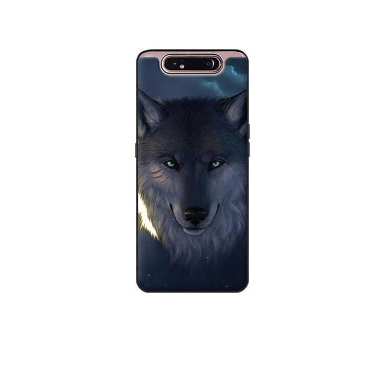 Silicone Cases Soft TPU  Cover for Samsung Galaxy A80 Case Slim Cover
