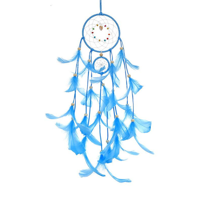 Wall Dreamcatcher Led Handmade Feather Dream Catcher Braided Wind Chimes Art For room decoration Hanging home decor Decoration