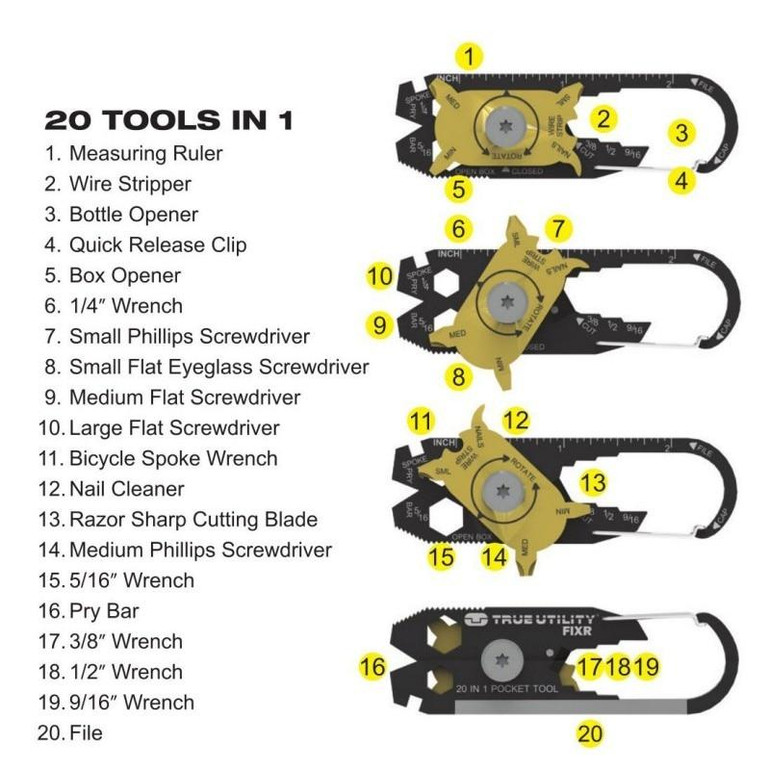 20 in 1 POCKET MULTI TOOL