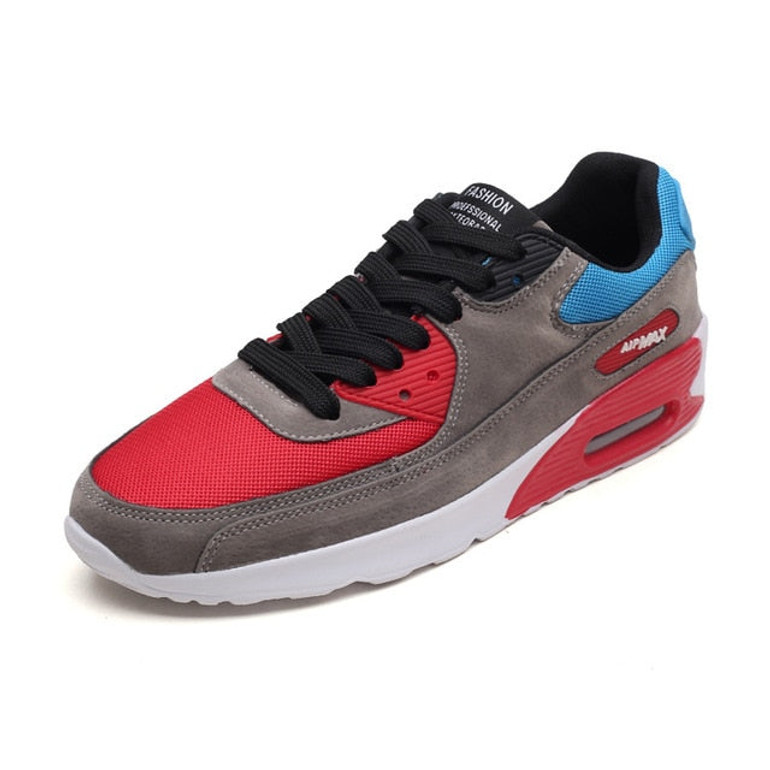 Men Casual Running Shoes Comfortable Lace-Up Outdoor Jogging Sneaker
