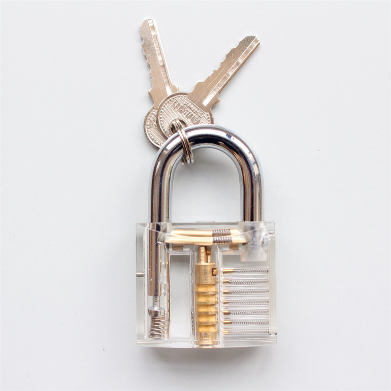 9piece Pick Lock Tool Locksmith Tool Door Lock Opener Lock Picks With Transparent Padlock