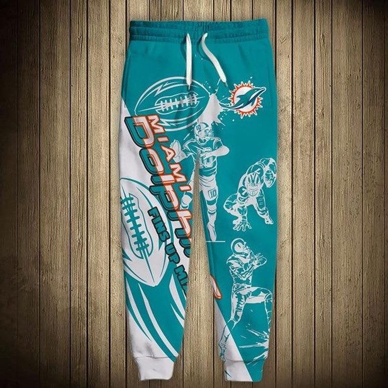 Men's Miami Dolphins Sweatpants Printed 3D
