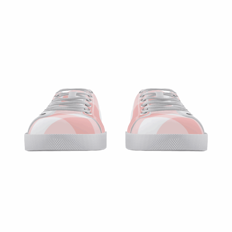 Flamingo Life Pink Plaid Sneaker Mens and Womens
