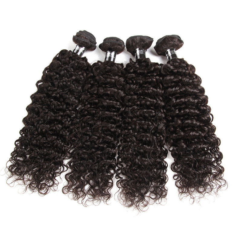 "Treasure 2" Brazilian Curly Hair 13x4 Lace Frontal Closure With 4 Bundles