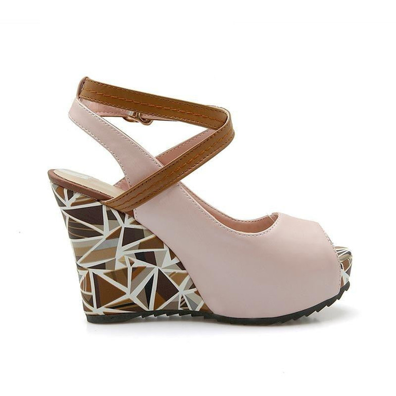 Slingback Wedge High Heel Sandals | Peep Toe Platform Shoes Slingback Wedge High Heel Sandals | Peep Toe Platform Shoes