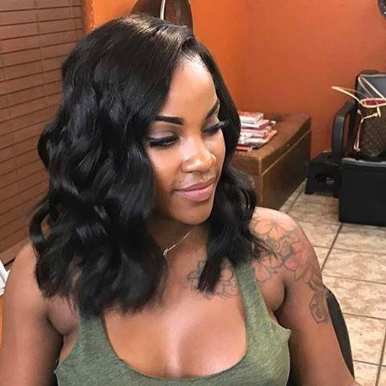 Bob Lace Front Wigs Glueless Full Lace Human Hair Wigs Natural Wavy | 100% Lace Front Wigs