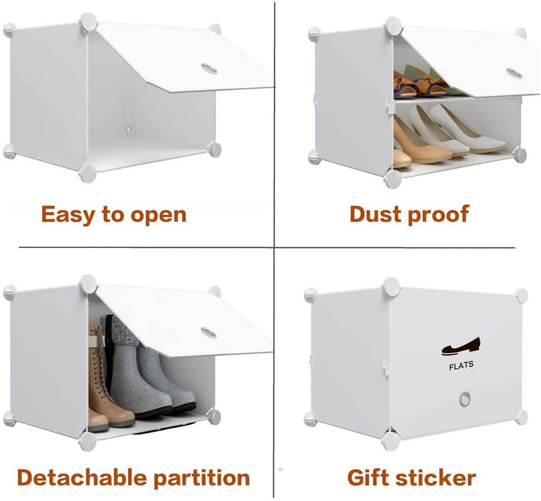Portable Shoe Rack Organizer 24 Pair Tower Shelf