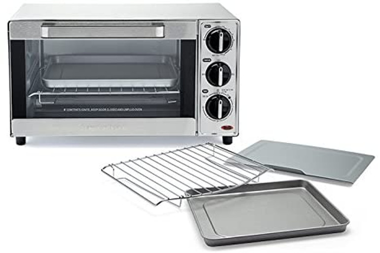 Hamilton Beach Countertop Toaster Oven & Pizza Maker, Large 4-Slice Capacity