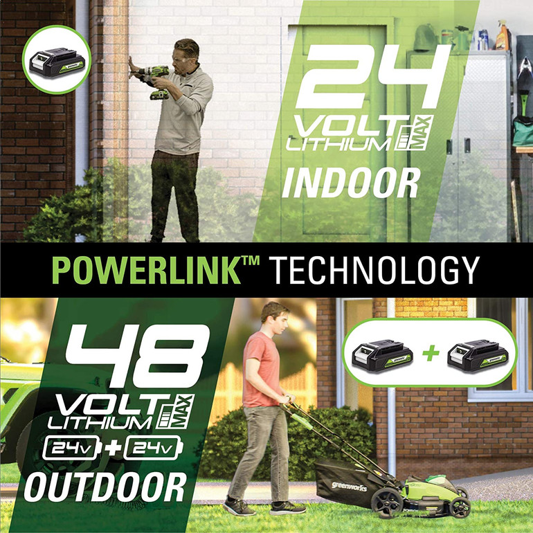 12-Inch 24V Cordless String Trimmer/Edger, 2.0 AH Battery Included .