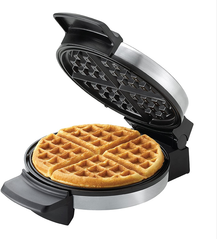 BLACK+DECKER Belgian Waffle Maker, Stainless Steel, WMB500