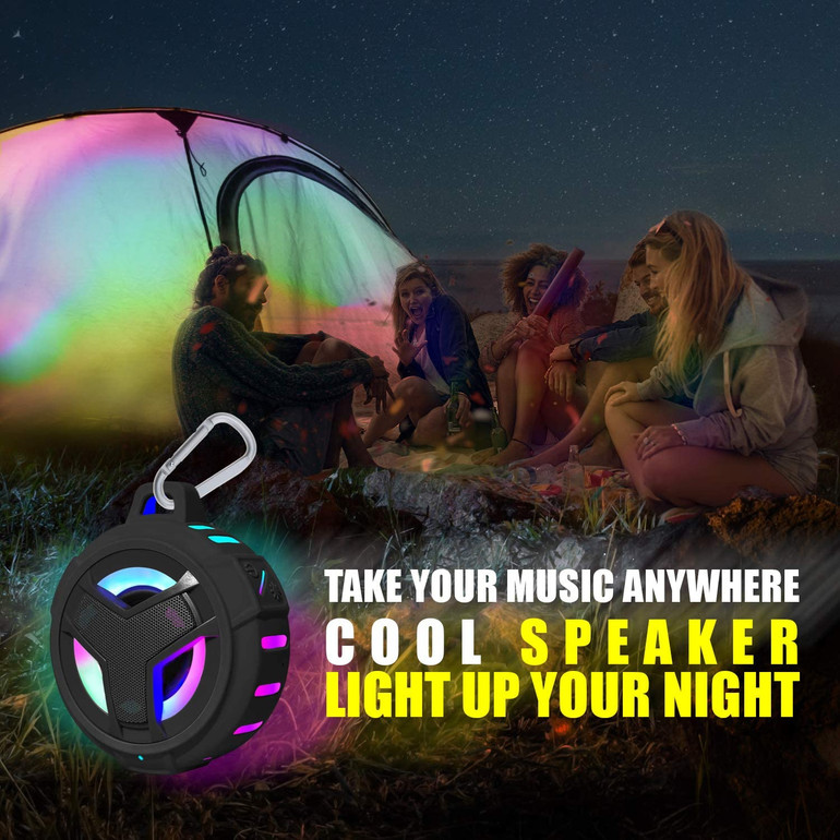 EBODA Bluetooth Shower Speaker, Waterproof Portable Bluetooth Speakers, TWS IP67