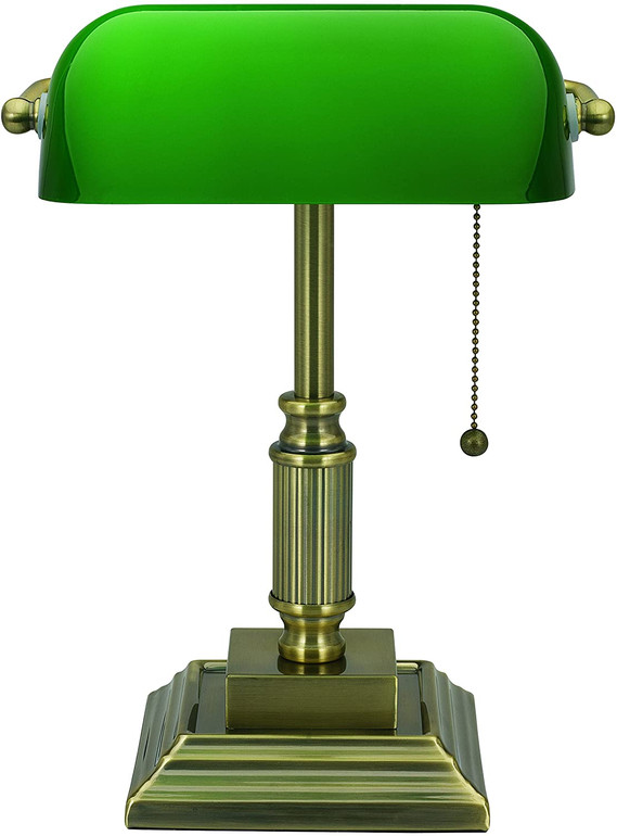 Green Shade Banker's Lamp