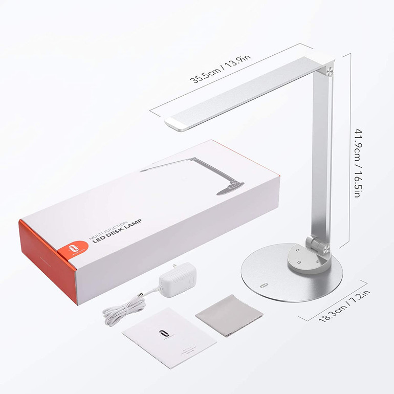 TT-DL19 LED Desk USB Port, Eye-Care Dimmable Lamp