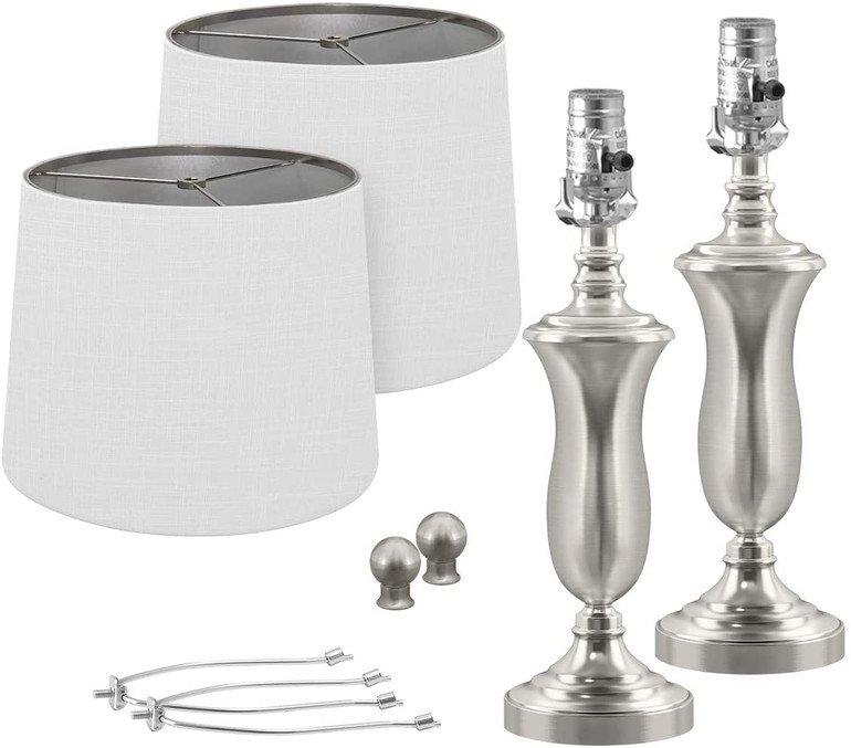 Modern USB Table Lamp Set of 2 for Living Room.