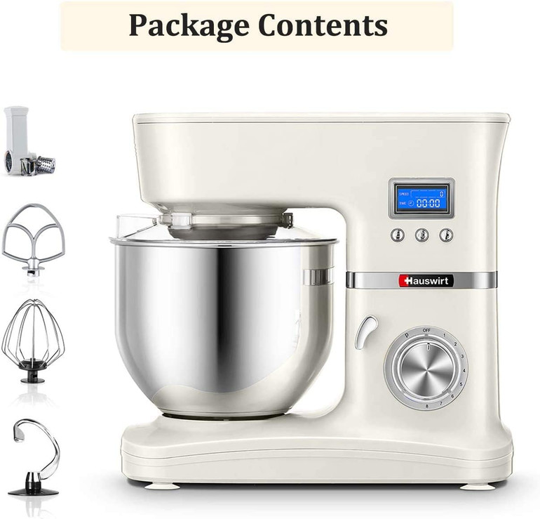 Stand Mixer w/3-IN-1 Tilt-Head Electric Kitchen Tool & Digital Timer