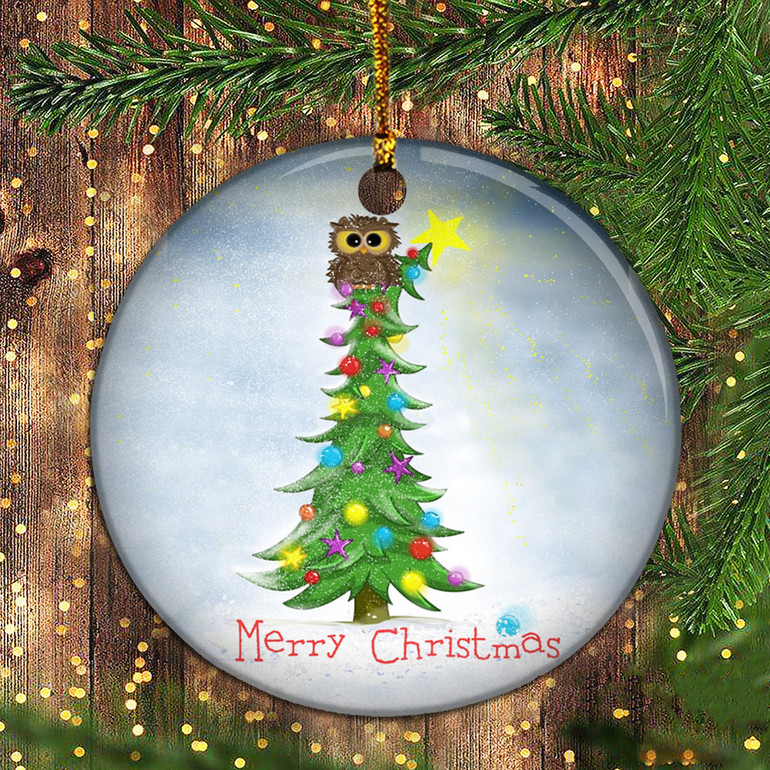 Owl In Rockefeller Center Christmas Tree Ornament Merry Christmas Cute Funny 2020 Ornament Owl In Rockefeller Center Christmas Tree Ornament Merry Christmas Cute Funny 2020 Ornament