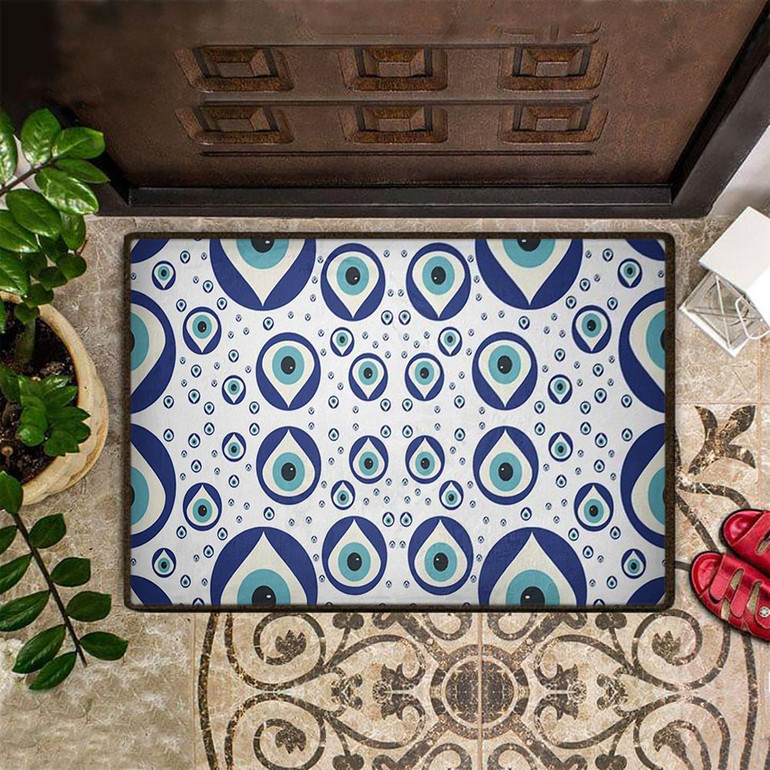 Evil Eye Doormat Entry Door Rug Sublimation Door Mat Indoor Floor Mat