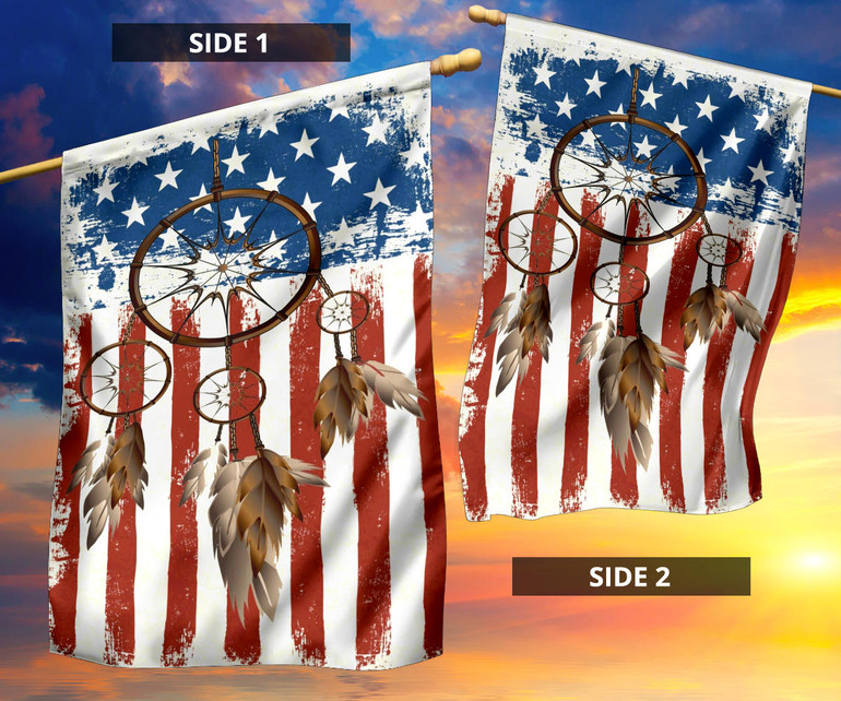 Dream Catcher Native American Indian Flag Front Yard Outdoor Decor Good Luck Gifts For Parents