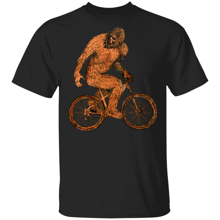 Sassquatch Shirt Hilarious Bigfoot Cycling T-Shirt Vintage Graphic Tees Funny Gifts For Bikers