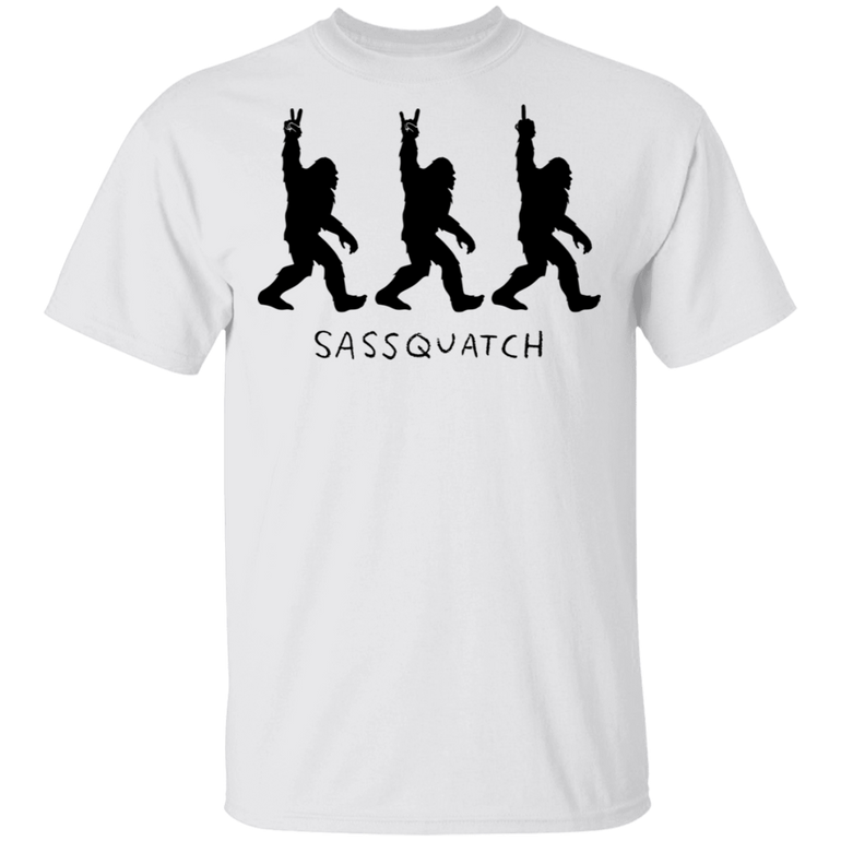 Sassquatch T-Shirt Funny Bigfoots Rock And Roll Awesome Tees Bigfoot Gifts Ideas For Birthday