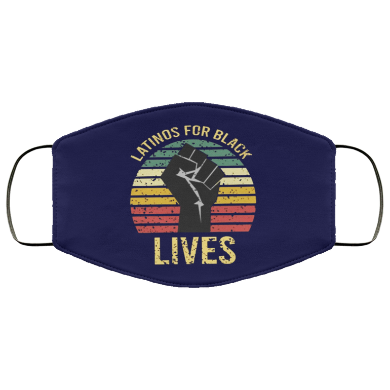 Latinos For Black Lives Face Masks Blm Fist George Floyd Fundraiser