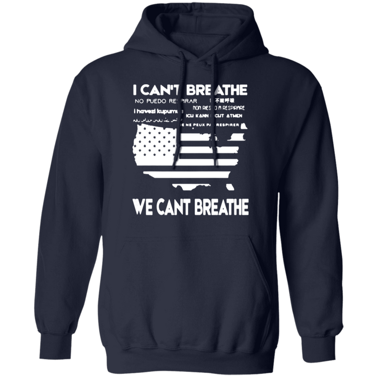 George Floyd I Can't Breathe Hoodie We Can't Breathe Blm