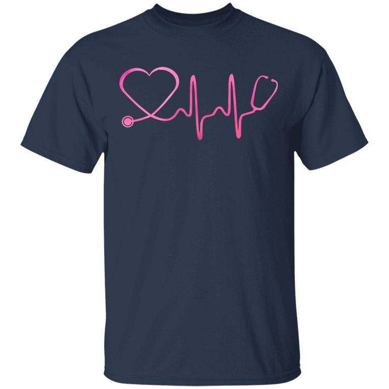 Nurse Stethoscope Heartbeat T-Shirt Awesome Nurse Gift