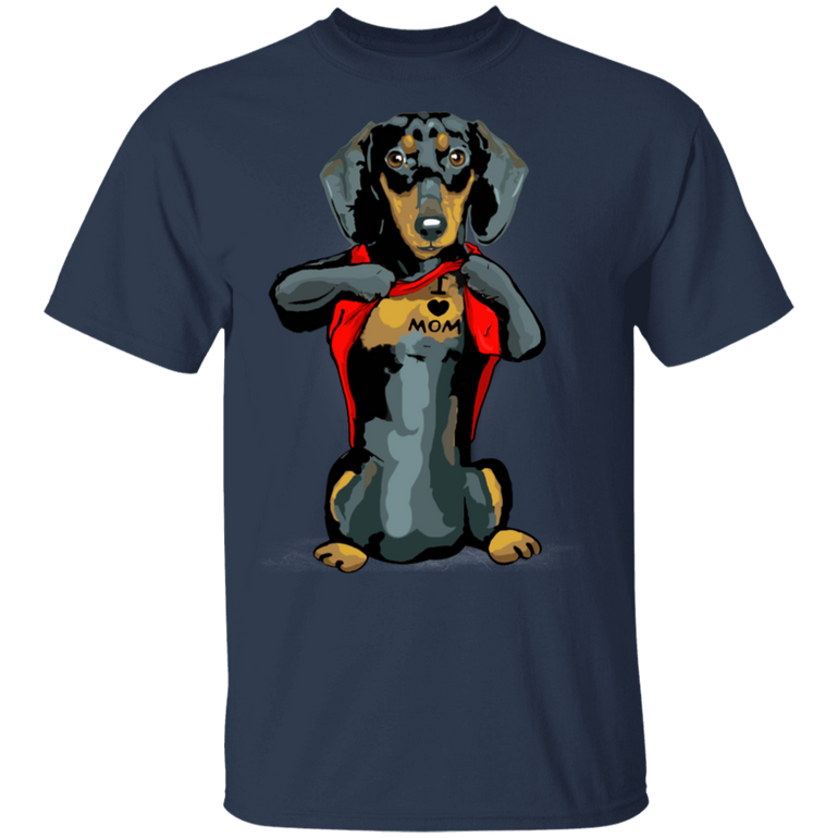 Dachshund Tattoo I Love Mom Cute Dog Shirt Mother's Day Gift Dachshund Tattoo I Love Mom Cute Dog Shirt Mother's Day Gift