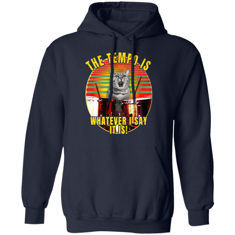 Cat The Tempo Is Whatever I Say It Is Cat Hoodie