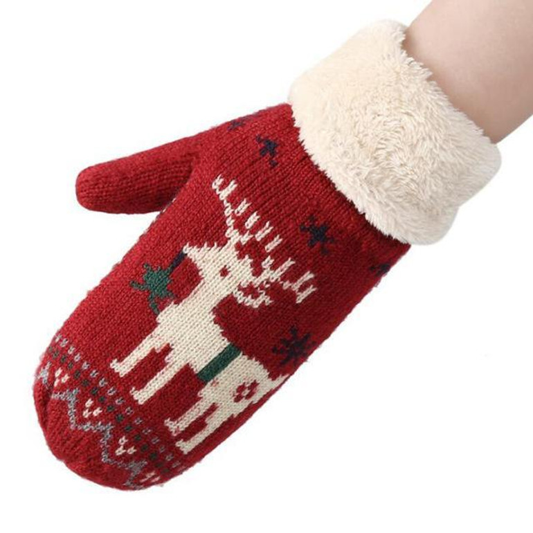 Winter Warm Holiday Snow Gloves
