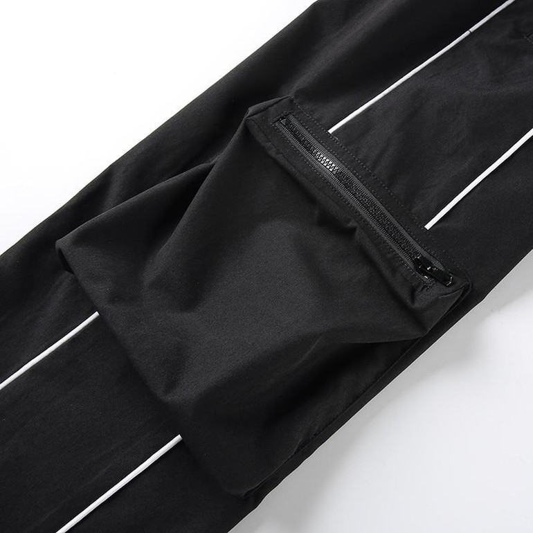 High Waist Elastic Cargo Pants