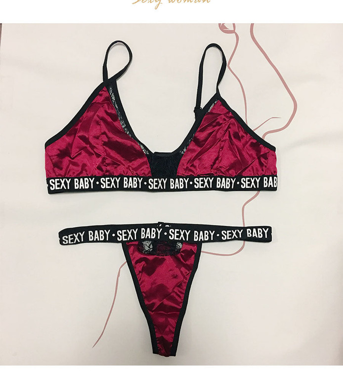 Sexy Mesh transparent Active Bra Seamless Thong lingerie Set