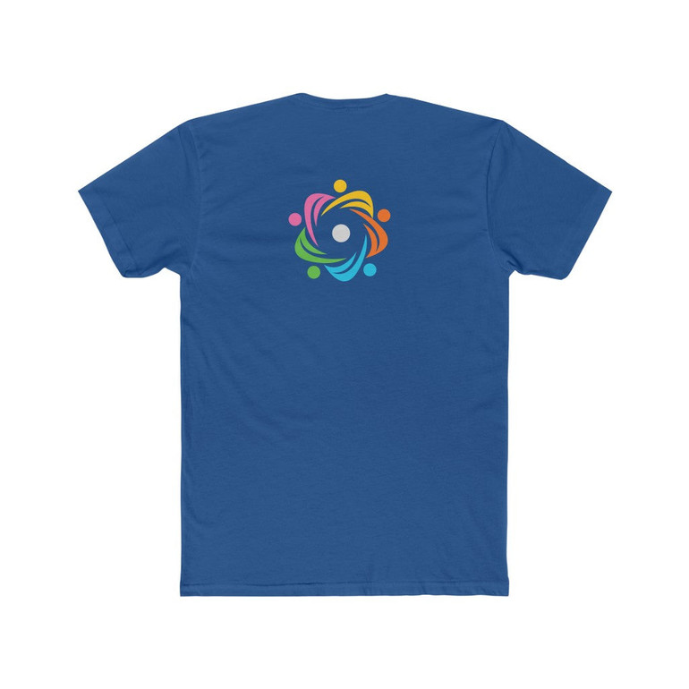 Trustym Men's Cotton Crew Tee Blue